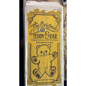 1978 Ideal Toys The Original Teddy Bear 75th Anniversary in Box Sears
